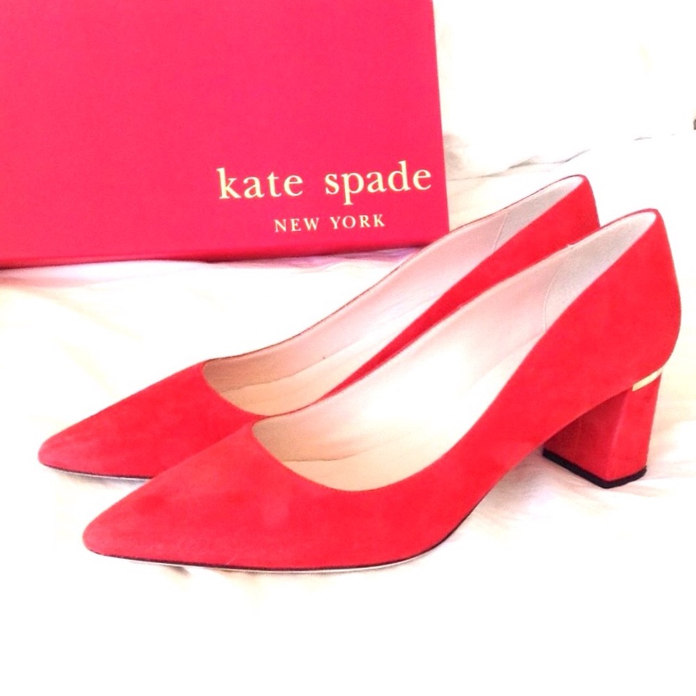 Kate Spade New York Milan Too Heels, Poppy Red 10M